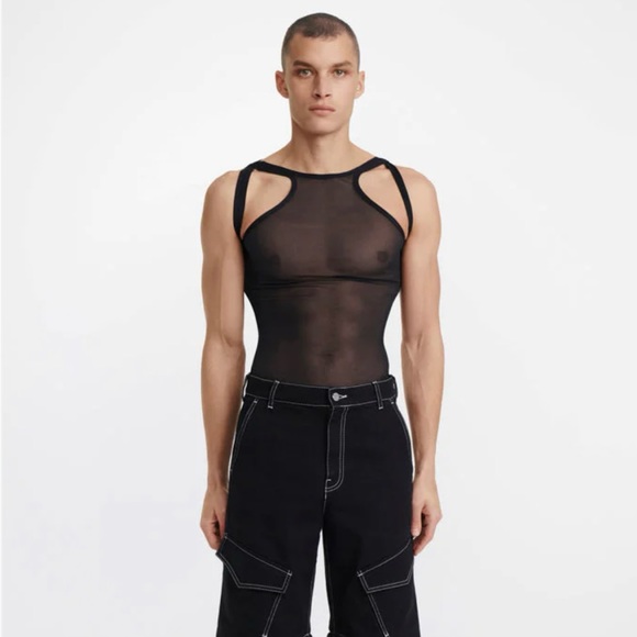 Dion Lee Sheer Shift Loop Tank Top - Picture 3 of 6